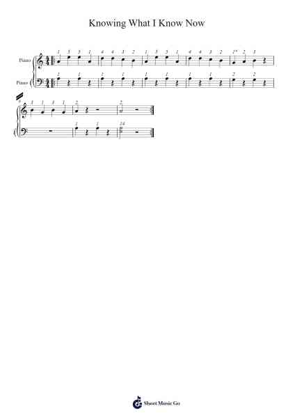 Knowing What I Know Now Sheet Music by Wish (Disney)-Arr.Coobott Godgrant