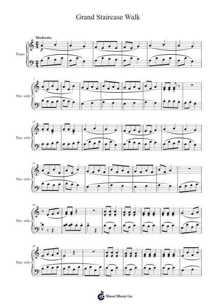 Grand Staircase Walk Sheet Music by Erik Satie-Arr.Sanmott Leomick