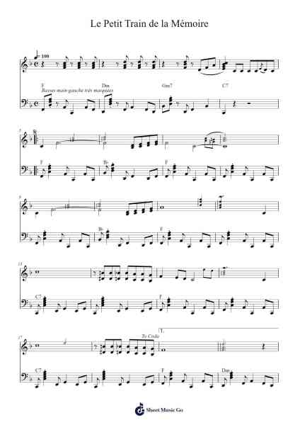 Le Petit Train de la Mémoire Sheet Music by Alex Sinavine-Arr.Thomgreg Woolfgou