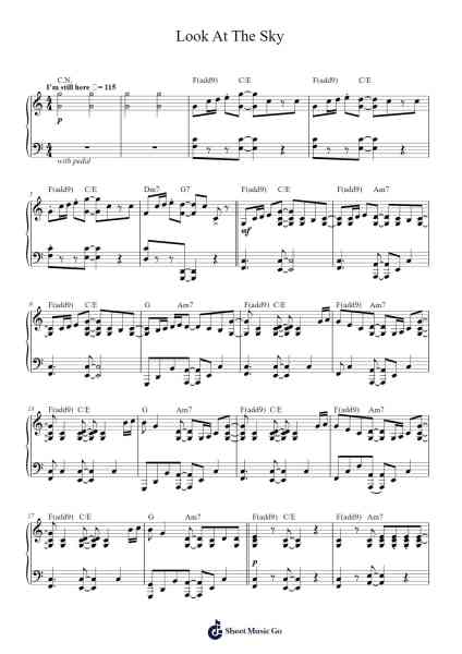 Look At The Sky Sheet Music by Porter Robinson-Arr.Kirkckle Clarkckle