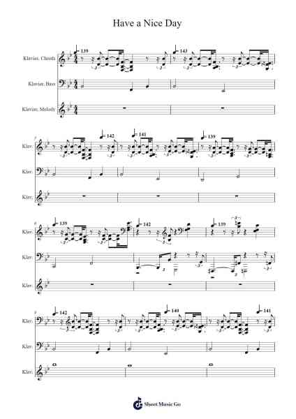 Have a Nice Day Sheet Music by Marek Maria Lipski-Arr.Cyncer Raeh