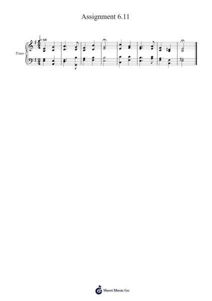 Assignment 6.11 Sheet Music by Galshutt Lesriel-Arr.Ossharp Nortiane