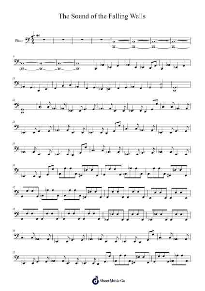 The Sound of the Falling Walls Sheet Music by -Arr.Raelo