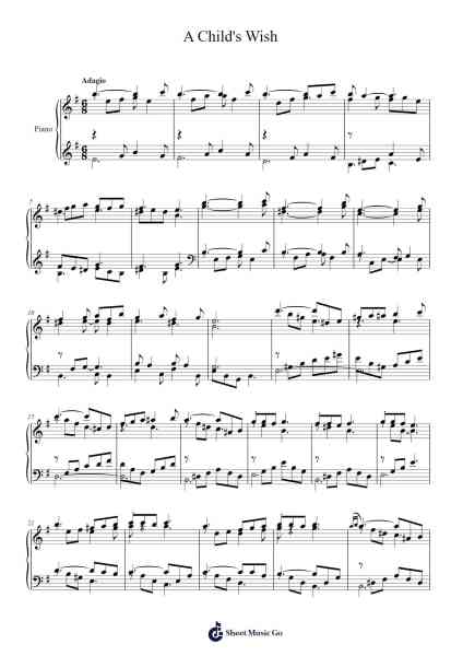 A Child's Wish Sheet Music by Grigor Iliev-Arr.Hubpir