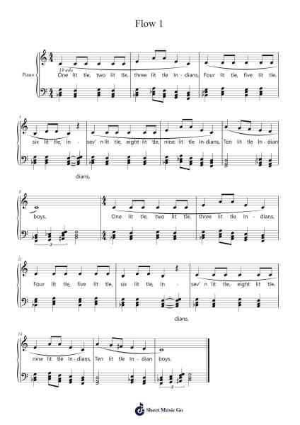 Ten Little Indians 악보 Misc Traditional - 편곡 Bulgy Boylebaird