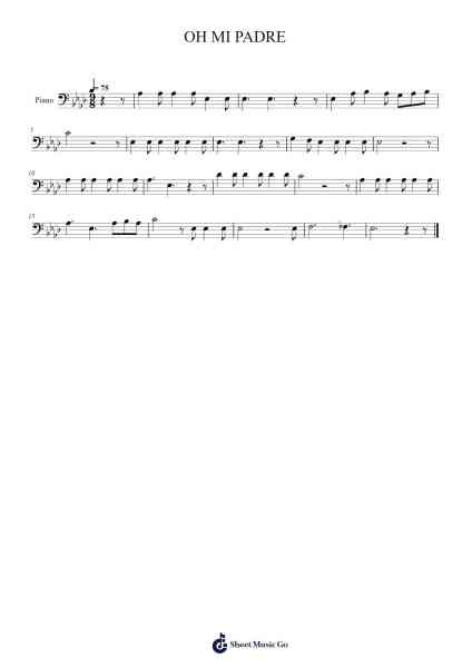 OH MI PADRE Sheet Music by EVAN STEPHNS-Arr.Bellper Cowcolm