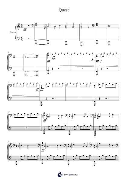 Quest Sheet Music by Ronald Karle-Arr.Bellper Cowcolm