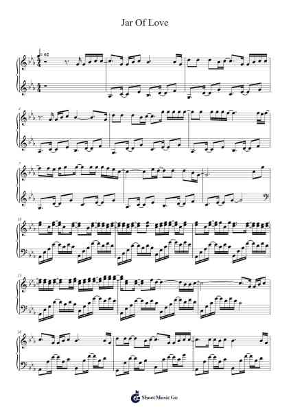 Jar Of Love Sheet Music by 曲婉婷-Arr.Moulpenn