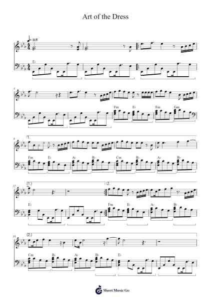 Art of the Dress Sheet Music by Daniel Ingram/Charlotte Fullerton-Arr.Leoduke Hodwey