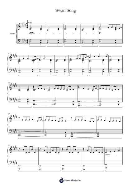 Swan Song 楽譜 by -Arr.Canzel