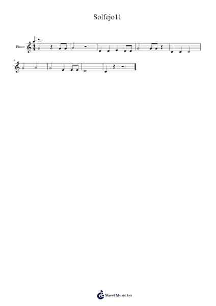 Solfejo11 Sheet Music by Dwightreed-Arr.Lespenn