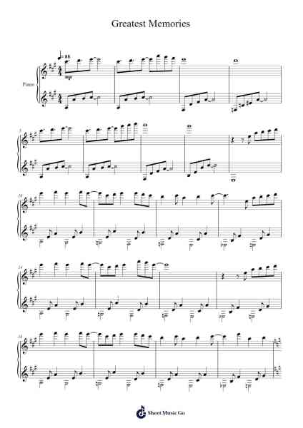Greatest Memories Sheet Music by HMNK-Arr.Jerhue