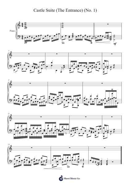 Castle Suite "The Entrance" No. 1 Sheet Music by 20090202-Arr.Natpold Vinvin