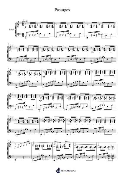 Prelude No. 3 "Passages" Sheet Music by musiclover08-Arr.Jimdrea