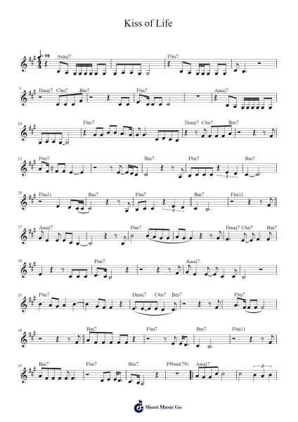 Kiss of Life Sheet Music by Sade-Arr.Nestowe Yorkse