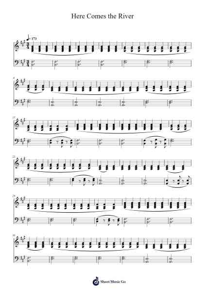 Here Comes the River Sheet Music by Patrick Watson-Arr.Bystrong