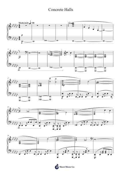 Concrete Halls Sheet Music by Daniel 'Smooth McGroove' Rosenfeld-Arr.Keatsshua Beareade