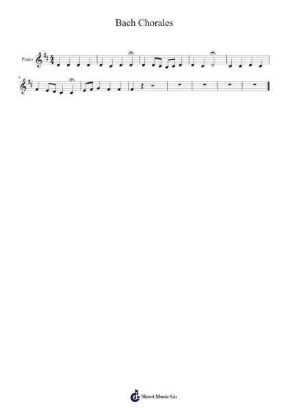Bach Chorales 樂譜由 Brodie Wolf - 編曲 Copraine