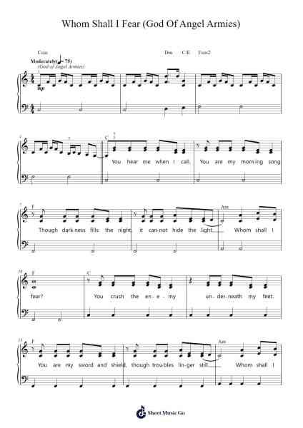 Whom Shall I Fear (God Of Angel Armies) Sheet Music by Chris Tomlin-Arr.Cocroft Blairkins