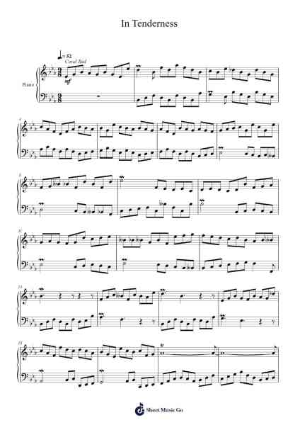 In Tenderness Sheet Music by Toursbur-Arr.Trelyn