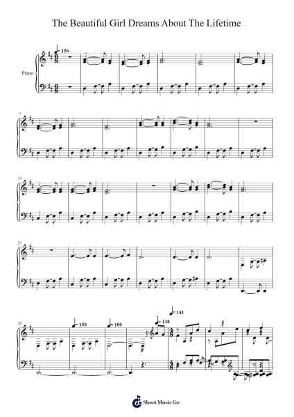 The Beautiful Girl Dreams About The Lifetime Sheet Music by jesusjuarezca-Arr.Peathew Odeshua
