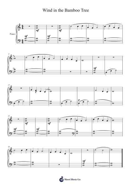Wind in the Bamboo Tree Sheet Music by DAVIDE LONGO-Arr.Boycelee