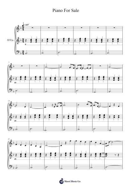 Piano For Sale Sheet Music by Epik High-Arr.Sailsharte Troypril