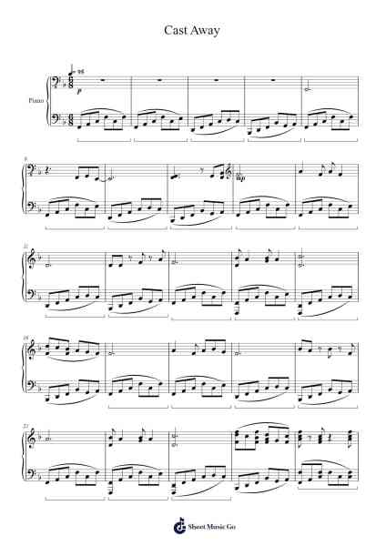 Cast Away Sheet Music by Jacob Lea-Arr.Midtor