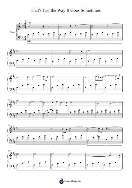 That's Just the Way It Goes Sometimes Sheet Music by Marcus Galeotti-Arr.Gaelroy