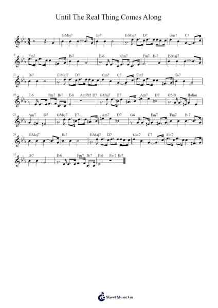 Until The Real Thing Comes Along Sheet Music by Saul Chapman-Arr.Dwighthart Mickrold