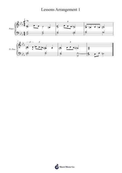 Lessons Arrangement 1 Sheet Music by -Arr.Spenky Chloelith