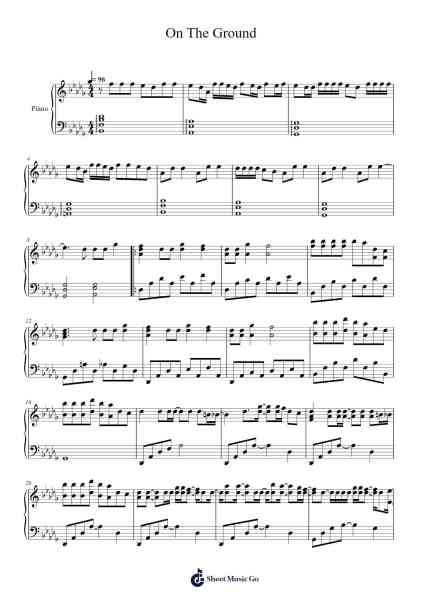 On The Ground Sheet Music by Rosé-Arr.Cookelus