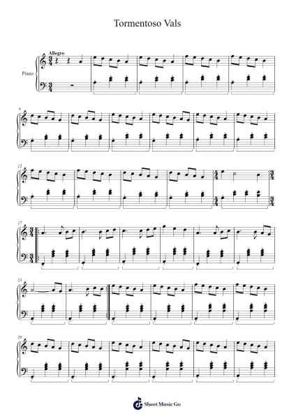 Tormentoso Vals Sheet Music by Angel Alfaro-Arr.Griries