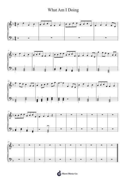 What Am I Doing Sheet Music by undefined-Arr.Ribloor