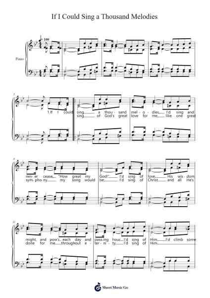 If I Could Sing a Thousand Melodies Sheet Music by W. Elmo Mercer-Arr.Yedpont