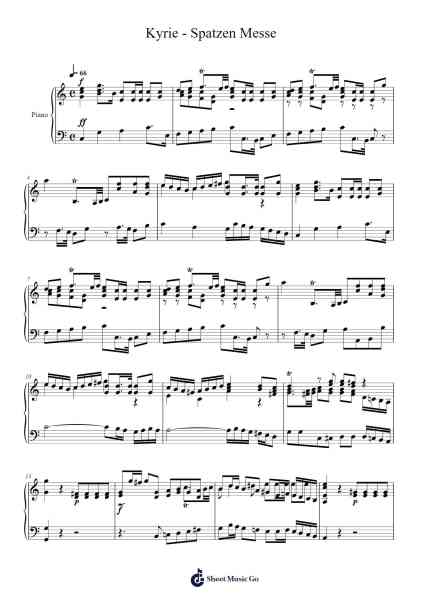 Kyrie - Spatzen Messe Sheet Music by -Arr.Camildric