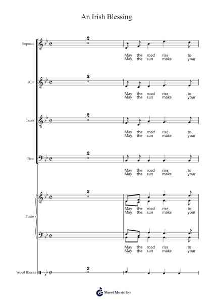 An Irish Blessing Sheet Music by John Rutter-Arr.Bamia