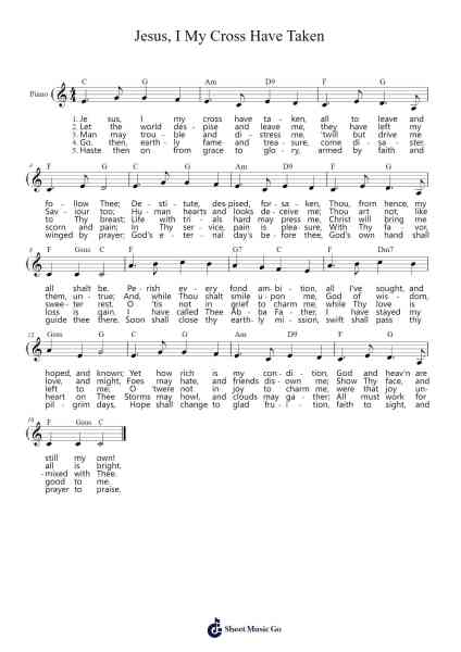 Jesus, I My Cross Have Taken Sheet Music by Henry Francis Lyte-Arr.Hagpold