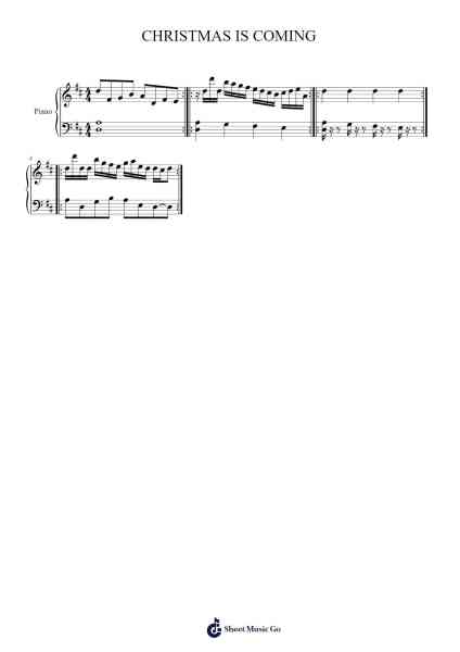 CHRISTMAS IS COMING Sheet Music by Saulvi-Arr.Egger Daveky