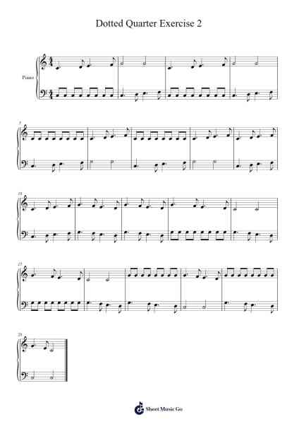 Dotted Quarter Exercise 2 Sheet Music by Joni Jackson-Arr.Hamclaire
