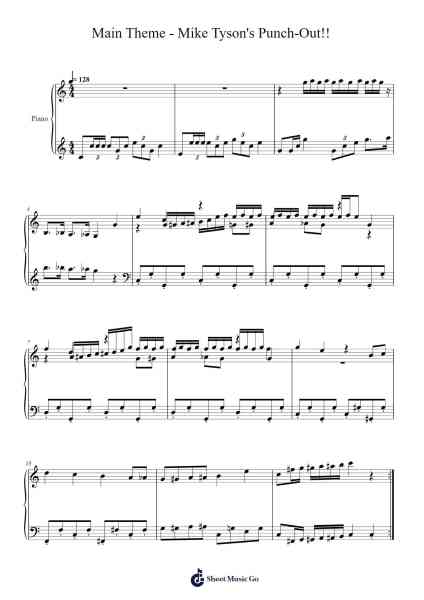 Main Theme - Mike Tyson's Punch-Out!! Sheet Music by Mahlon Merrick-Arr.Kebert Jehan