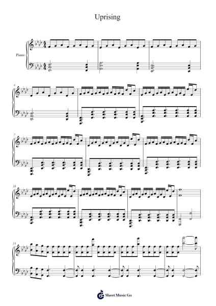 Uprising Sheet Music by Alexis Van Schuerbeek-Arr.Egger Daveky