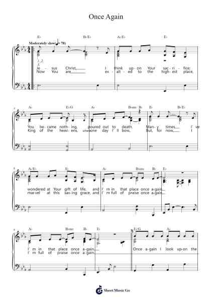 Once Again Sheet Music by Matt Redman-Arr.Arkirk Janeien