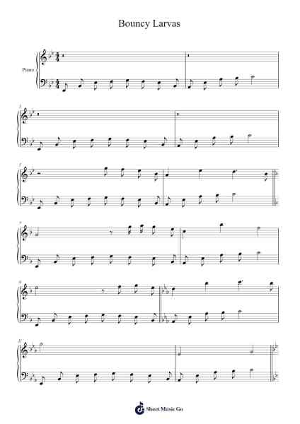 Bouncy Larvas Sheet Music by Johannes Johansson-Arr.Hodgham Bobbright