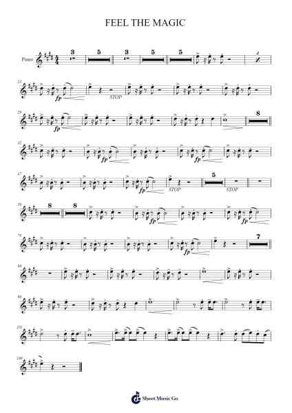 FEEL THE MAGIC Sheet Music by A. PAULISSEN-Arr.Nellriam Cantave