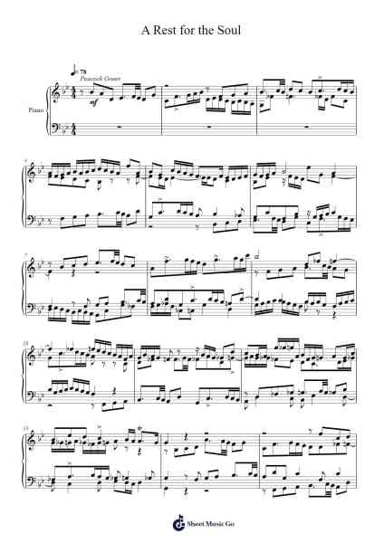 A Rest for the Soul Sheet Music by Toursbur-Arr.Janron