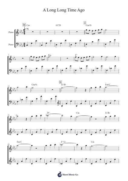 A Long Long Time Ago (Pan's Labyrinth) Sheet Music by Javier Navarrete-Arr.Invy