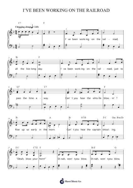 I've Been Working On The Railroad Sheet Music by Misc Traditional-Arr.Osrias Drewnia