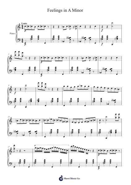 Feelings in A Minor Sheet Music by Thore Snowmon-Arr.Derlian Sumeo