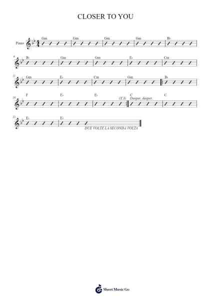 CLOSER TO YOU Sheet Music by Alberto Steri/FERGUSON-Arr.Rilins Asxe